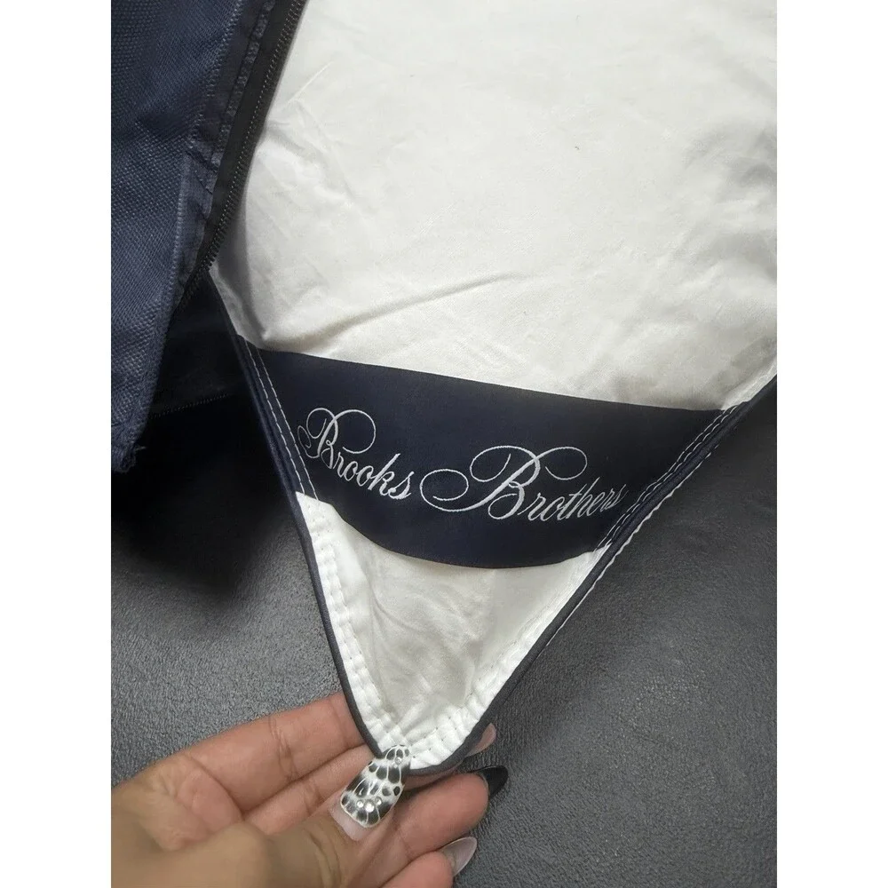 Brooks Brothers Down & Feathers King Size Bed Pillow 20”x36”